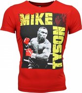 T-shirt - Mike Tyson Glossy Print - Rood
