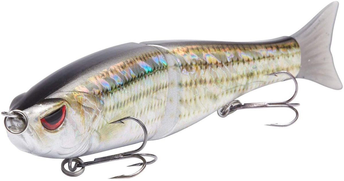 S&Dshopline® Wobbler Kunstköder 2-Segement Angelköder Summer Dancer Glide Bait Single-Jointed Swimbait Hecht Lachs Forelle Muskie Bass - Striper - 4.5in/0.65oz