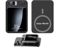 Powerbank 5000 mAh met Magsafe 15W – Klein Ontworpen – Met Magneet – Voor iPhone 12 / 13 / 14 / 15 / 16 / 17 – Draadloze Powerbank