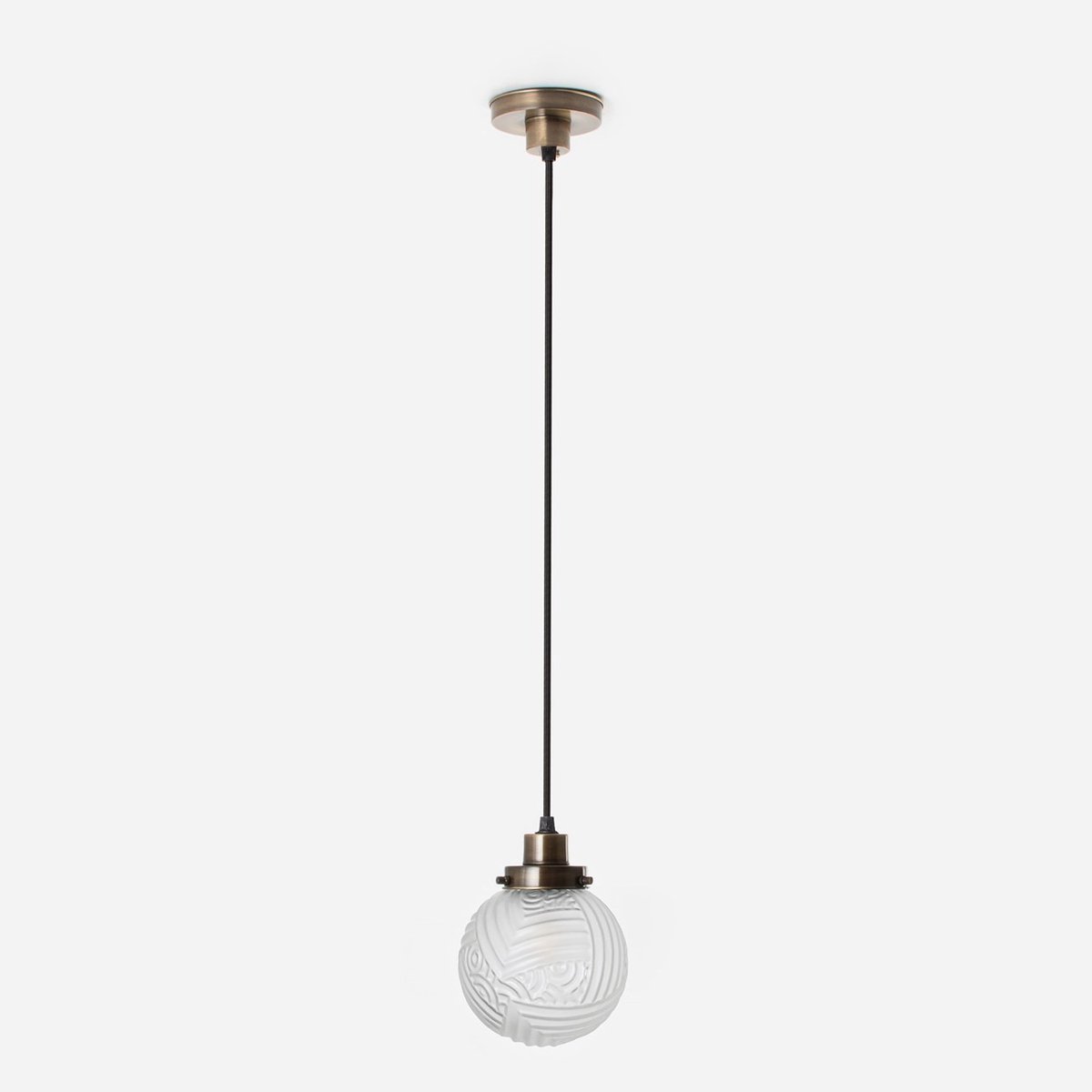 Coloured by Art Hanglamp aan snoer Nouveau Romance Geëtst 20's Brons - Art Deco Trade
