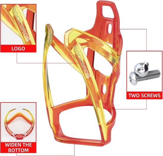 Geschikt voor Mountainbike racefiets bidonhouder tweekleurig PC materiaal waterbekerhouder outdoor fietsuitrusting — afbeelding 2