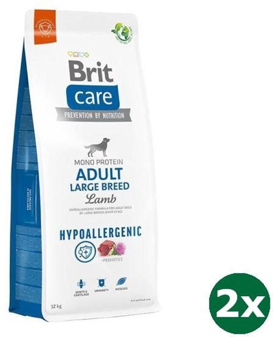 2x12 kg Brit care hypoallergénique adulte grande race nourriture pour chien