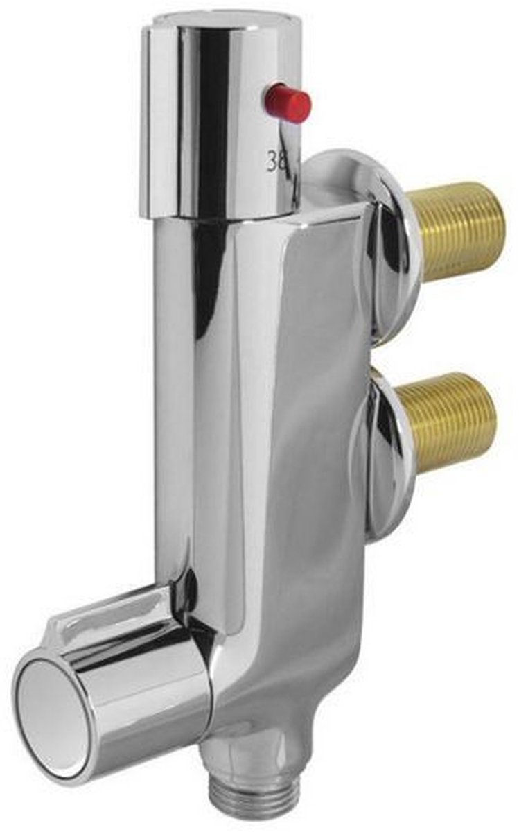 Caravax Douchekraan voor Stacaravan – Hartafstand 4.5 cm – 1/2" Aansluitingen – Complete Set - Vertikaal