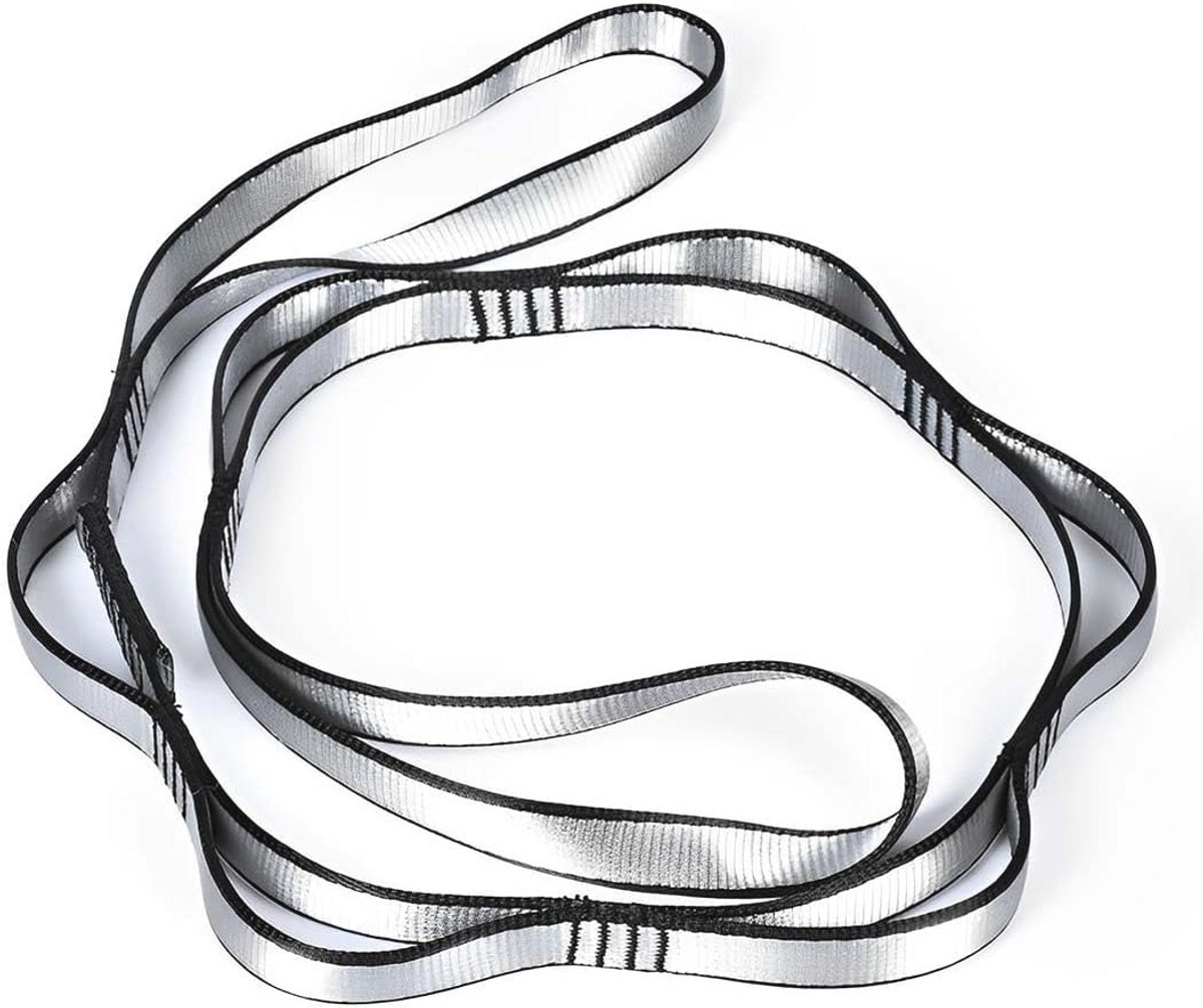 Verlengriem voor Hangmat en Yoga | Multifunctionele Nylon Riem voor Oefeningen, Rotsklimmen en Pilates | Met 8 Verstelbare Ringen