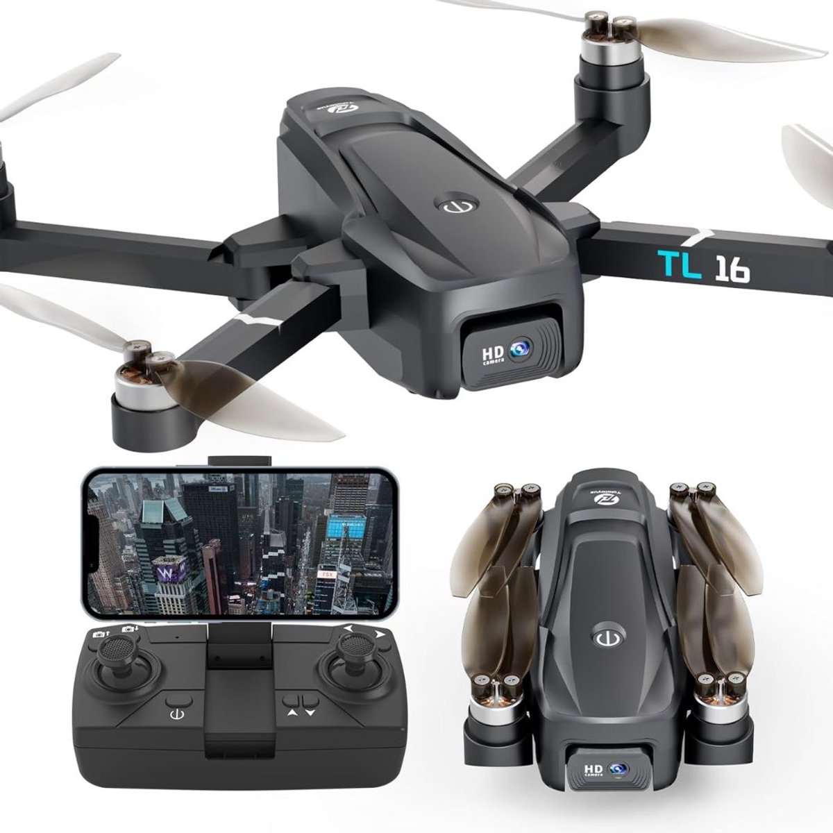 Drone met Camera - Mini Drones voor Volwassenen - Buiten - Zwart