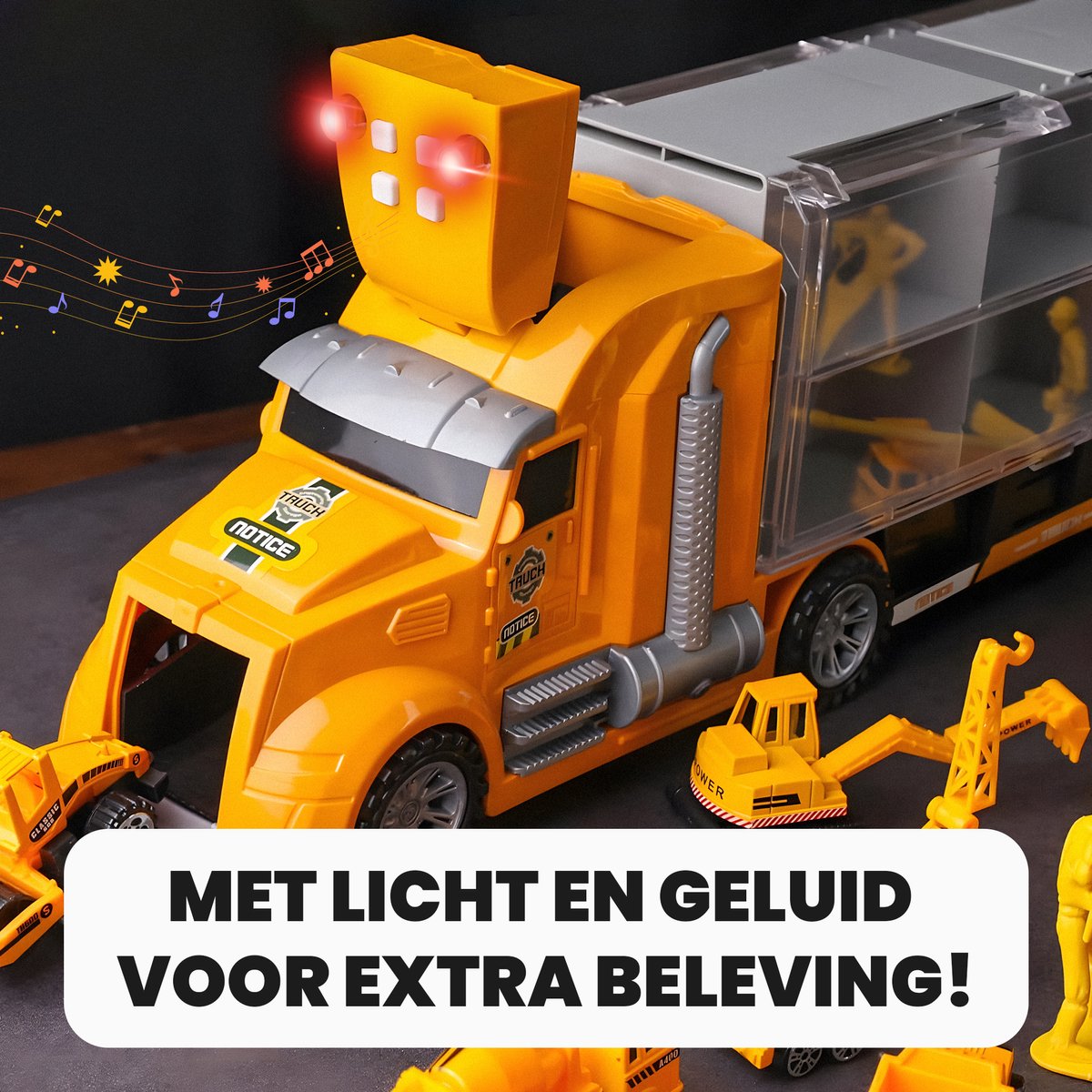 Speelgoed Truck Constructie - Met 6 extra auto’s - Speelgoed Autos Jongens - Auto Speelgoed - Speelgoed 2 Jaar - Speelgoed 3 Jaar - Speelgoed 4 Jaar - Jongens Speelgoed — afbeelding 4