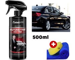 TLVX Keramische Coating Spray Auto / Auto polish / Nano Coating / Auto polijsten / Car Polish Spray Kit / Top Coating 500ML / Grote Fles / Quick Nano-Coating / Auto wax / Auto reiniging / Car cleaning / Vuilafstotende coating / Langdurige bescherming
