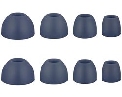 Ibley ComfortFit Siliconen oortips voor B&O Beoplay H3/H5/E4/E6/E8/EQ Donkerblauw - Siliconen Earplug - S/M/L/XL formaat - 4 paar - 4 maten - Beoplay H3/H5/E4/E6/E8/EQ oortips