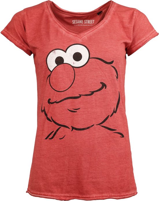 Parapluie Elmo Pour Enfant – Sesame Street – Jaune Et Rouge – Pliable – Bon état