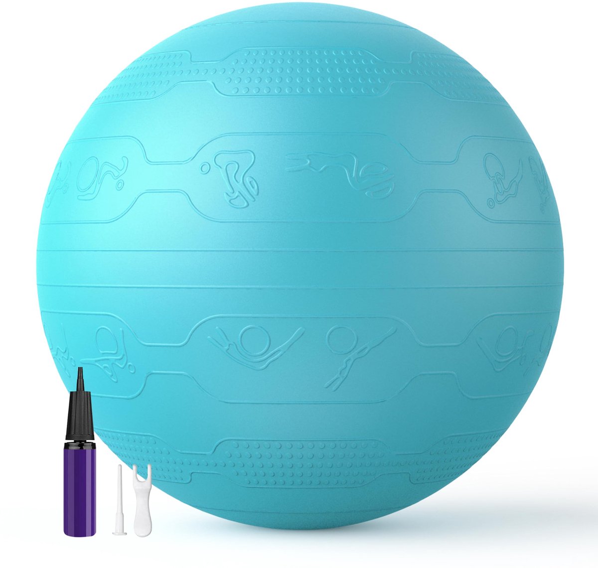 Ibenzoa® Veiligheid en Comfort Gymnastiekbal voor Yoga, Fitness en Zwangerschap met Pomp