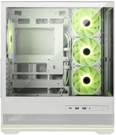 Mars Gaming MCV-ONE, Gaming-Gehäuse ATX, Durchgehendes Gehärtetes Doppelglas, Rückseitiger FRGB-Lüfter 12cm, Zwei-Kammer-Struktur, Kompaktes Mid-Tower, Wasserkühlungsunterstützung bis 240mm, Schwarz