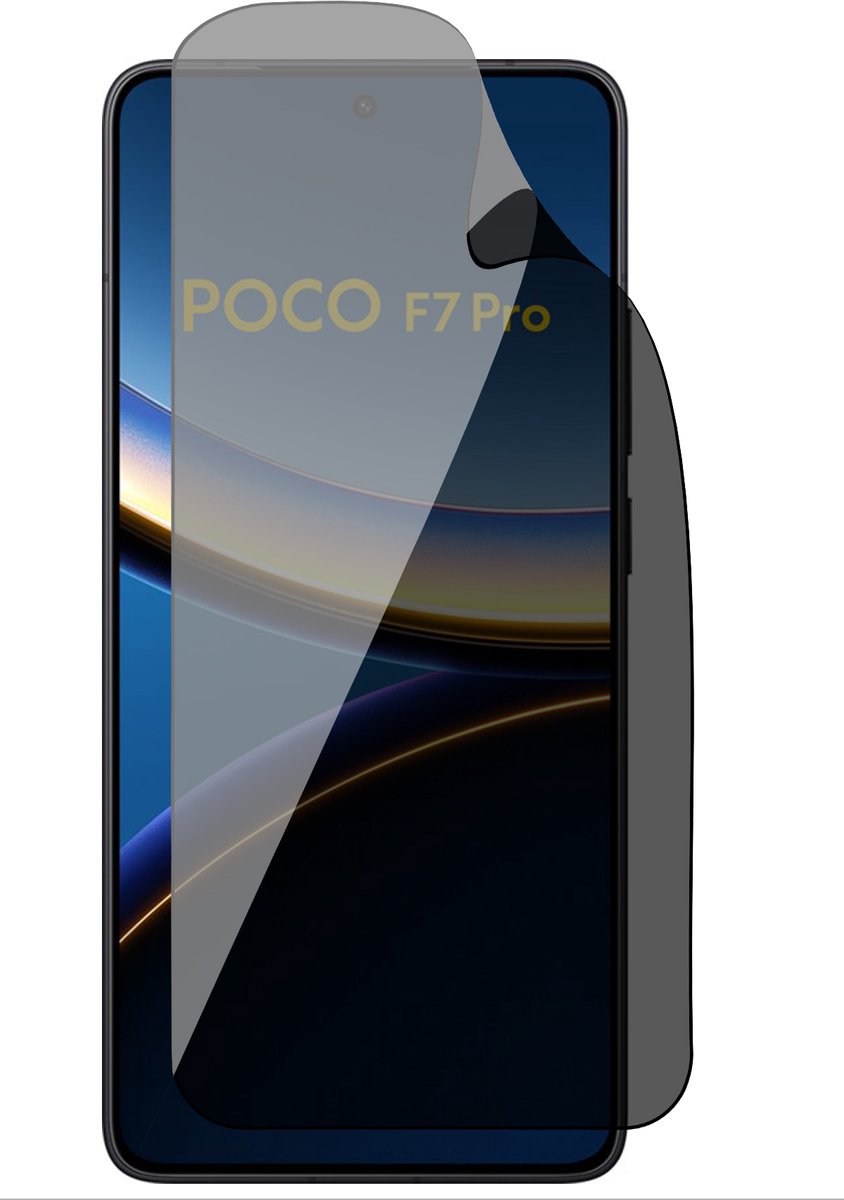 Privacy Screenprotector geschikt voor Xiaomi Poco F7 Pro - 1x FlexGuard Screen Protector