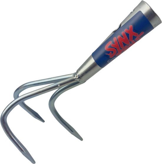 Synx Tools - Tuinkrabber 3 tanden - Verzinkt - Onkruidverwijderaar / Onkruidbestrijding - Zonder Steel van Synx Tools — afbeelding 3