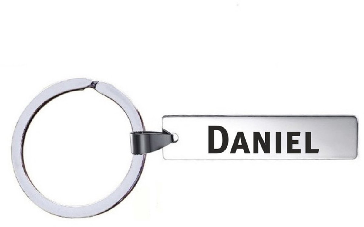 Sleutelhanger Met Naam - Daniel - RVS