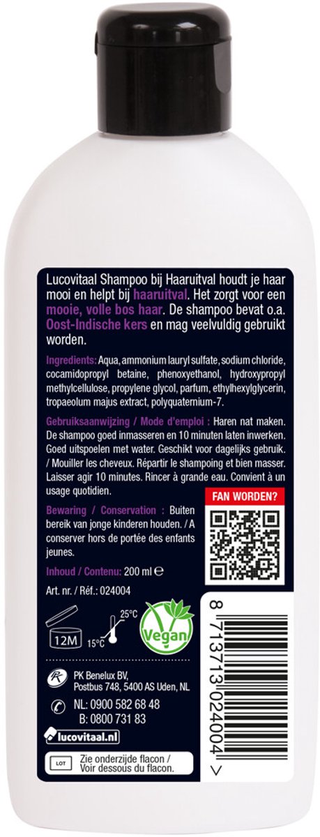 Goedkoopste 3x Lucovitaal Shampoo bij Haaruitval 200 ml