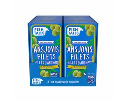 Fish Tales - Ansjovisfilets - 12 pack - Olijfolie - 45g - MSC