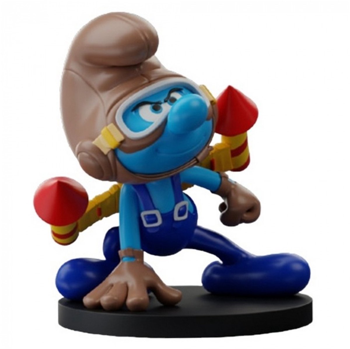 Knutselsmurf verzamelbeeldje - 11 cm - Kunsthars - Jetpack smurf - Resin