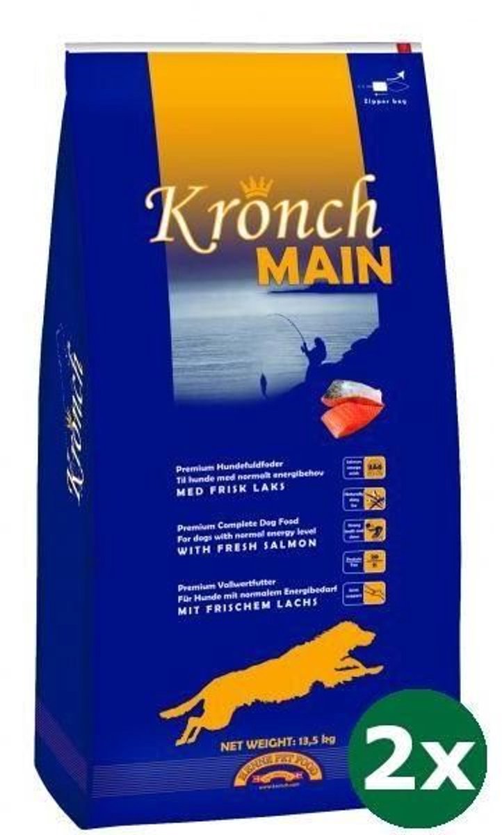 Kronch 2x13,5 kg Kronch main senior hondenvoer