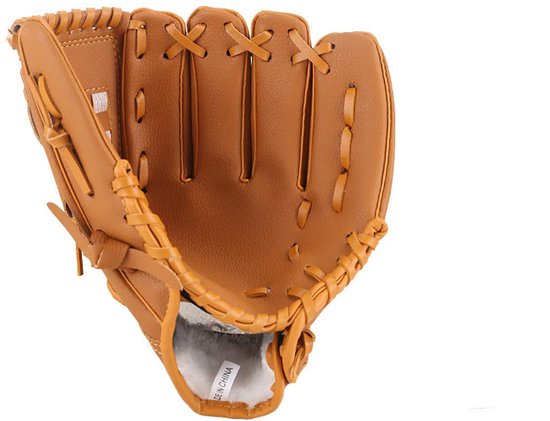 Foto: Baseballhandschoen kinderen leren trainingshandschoen polsbescherming voor school sport lichtgewicht softbalhandschoen geel 10 5 inch 1 stuk