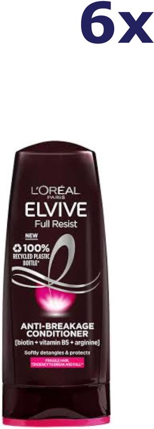6x Après-shampoing L'Oréal Elvive Full Resist 300 ml