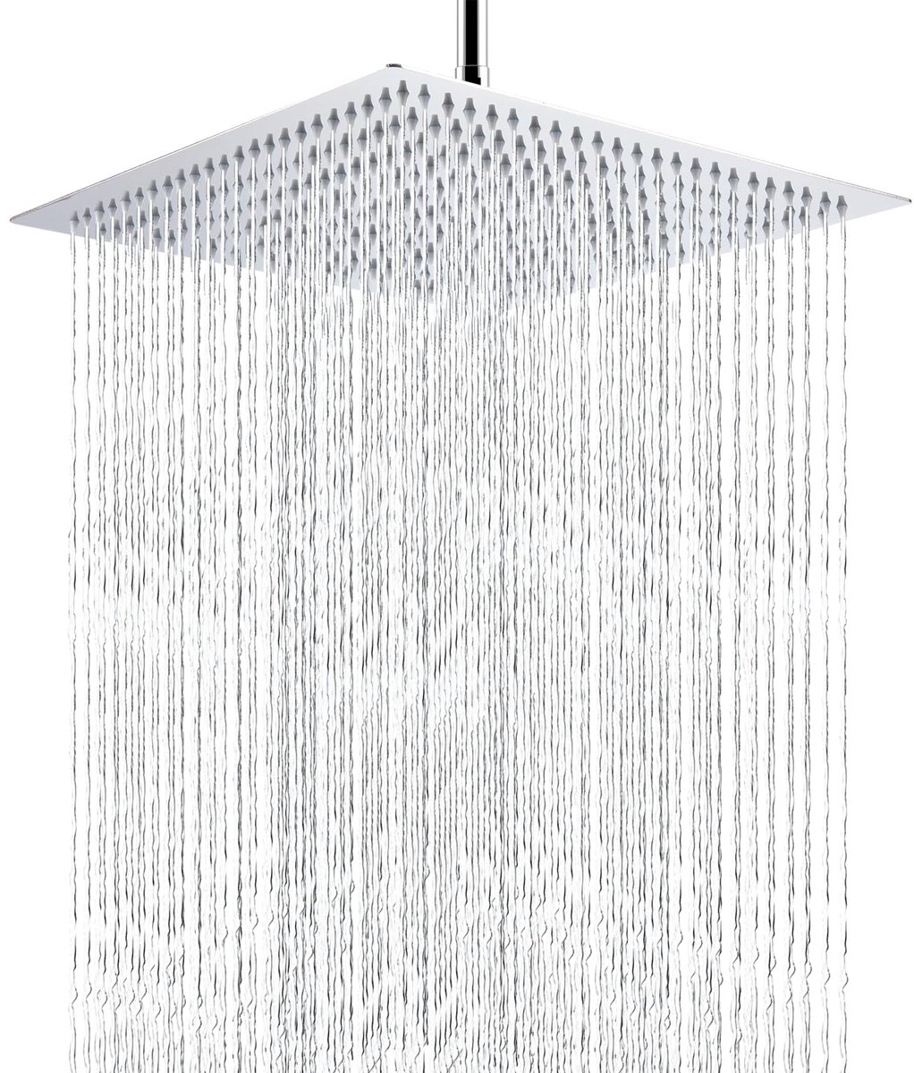 Ibenzoa® Premium Regenstraal Douchekop – 304 Roestvrij Staal, 32 cm, Luxe Chroom Finish