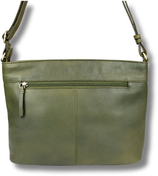 Sac bandoulière en cuir Ella Olive - Lioné