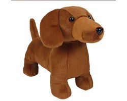 Teckel pluche knuffel hond 33cm zacht speelgoed Take Me Home.