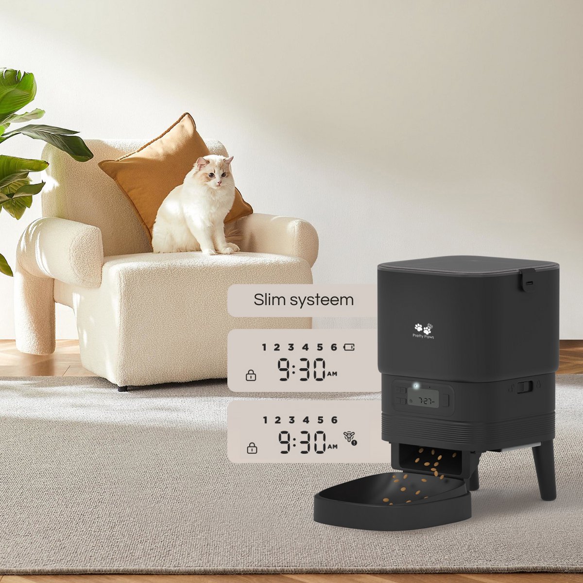 BOX-ON BRANDS Pretty Paws PP002 Professionele Automatische Voerbak thumbnail 4
