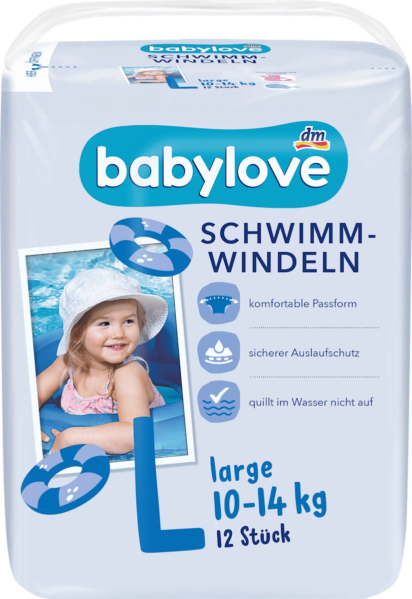 Goedkoopste Babylove Zwemluiers L (12-20kg) - 12 stuks