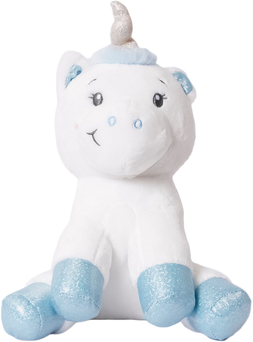 Speelgoedtopdeals - Pluche Knuffel - Jessie Eenhoorn - 20 cm - Unicorn - Blauw