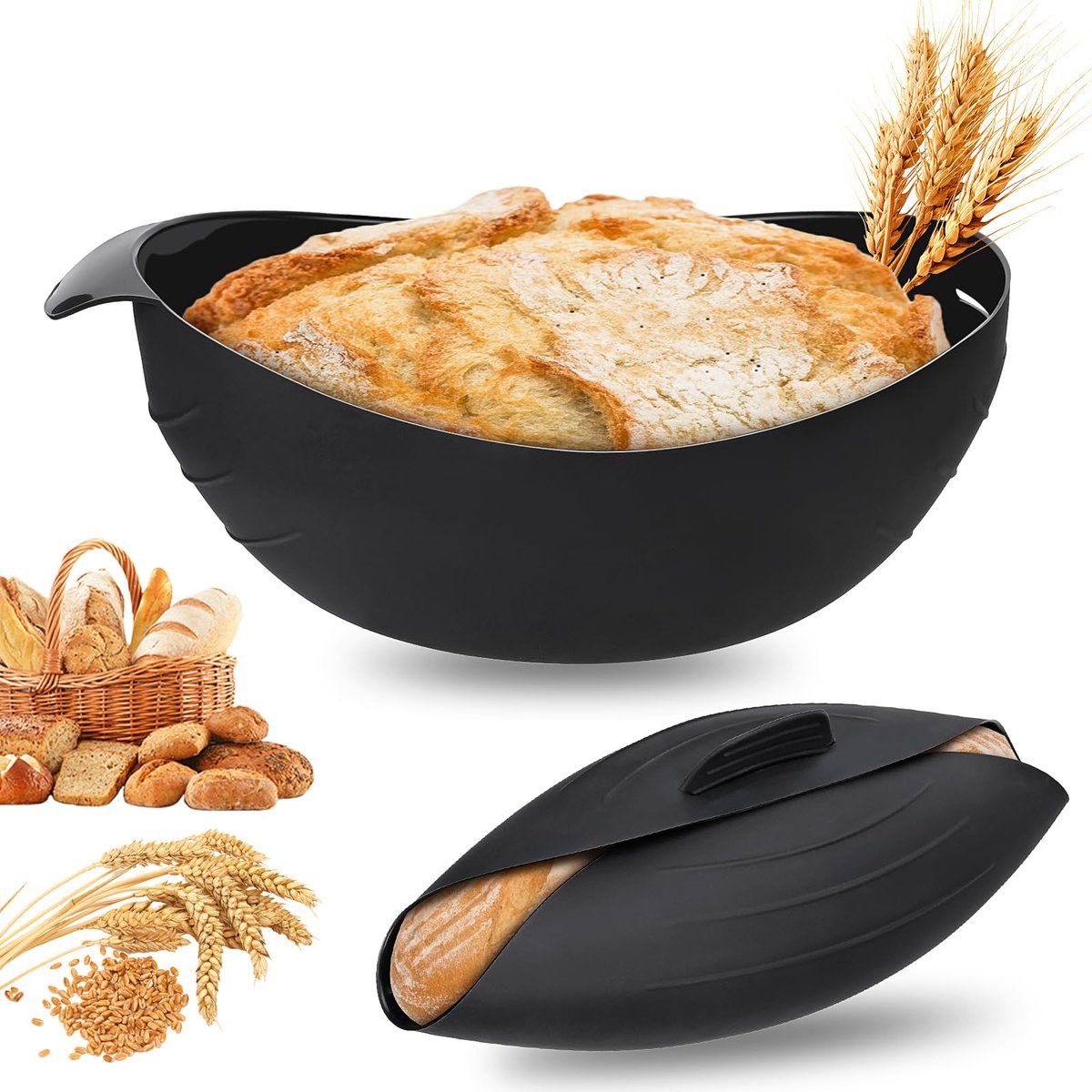 Ibenzoa® Multifunctionele Siliconen Bakset met 30 cm Diameter - Hittebestendig tot 230°C