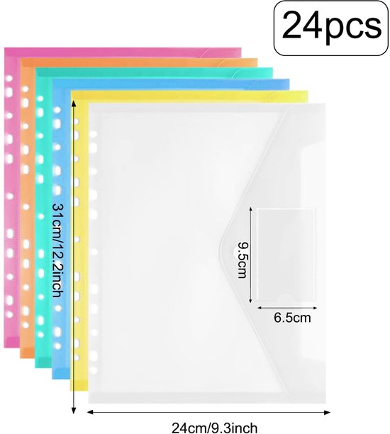 AOWEN Pack Of 10 Transparent File Folder Sliding Bar Report Covers for A4 Report Display Cover Organizer Binder,Assorted Color : Buy Online at Best Price in KSA - Souq is now