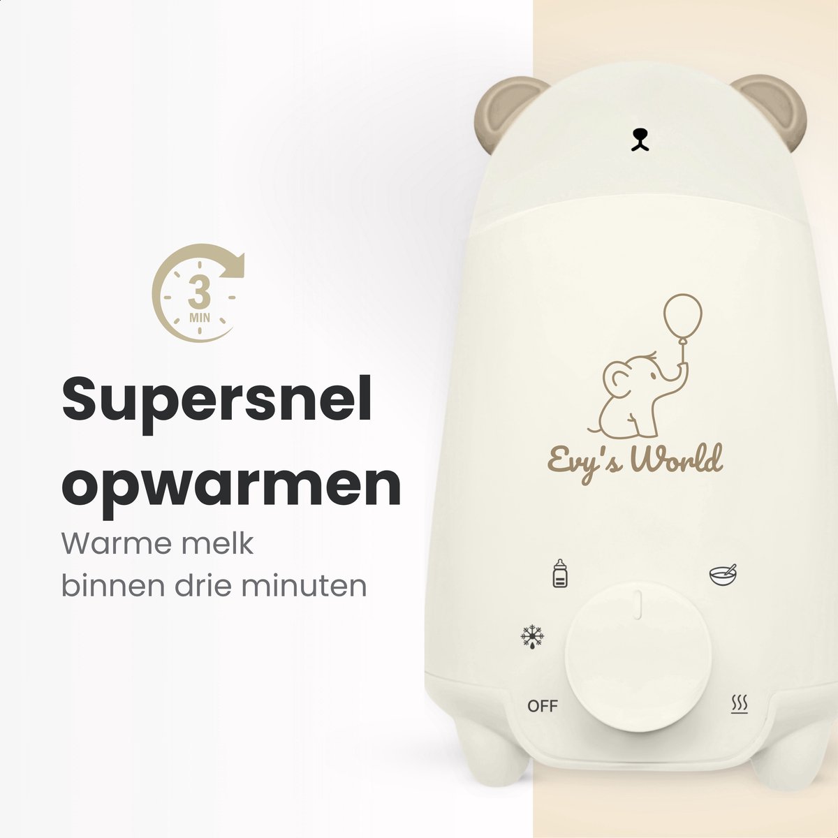 Flessenwarmer 4-in-1 - Opwarmen & Steriliseren thumbnail 2
