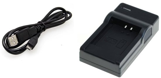 Chargeur OneOne pour batterie d'appareil photo avec câble de 1,8 m. Adaptateur de chargeur compatible avec Sony Cyber-shot DSC-W210, DSC-W215, DSC-W220, DSC-W230, DSC-W270, DSC-W275, DSC-W290, DSC-W300, DSC-WX1 , Handycam HDR-GW55, NP-BG1, NP-FG1