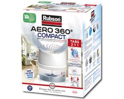 Rubson Vochtopnemer AERO360 Compact 450g box | Vochtvangende Luchtontvochtiger Toestel | Ontvochter | Vochtopnemer binnenhuis.