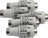 Fusible Dparts 25A 500V - lot de 5 pièces - fiches 25 ampères - fusibles normaux pour coffret de compteur, boite à fusibles