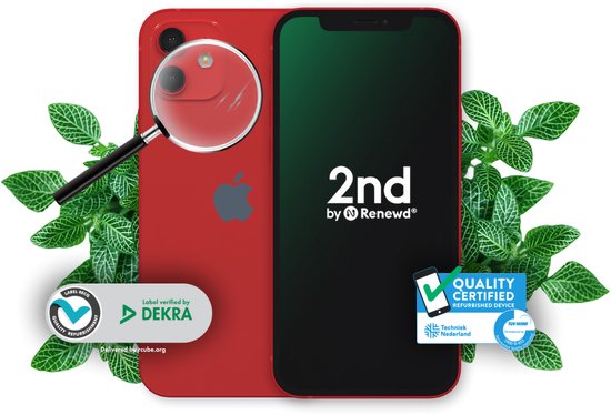 Apple iPhone 12 Mini - 64GB - Rood - 5G - Super Retina XDR-display
