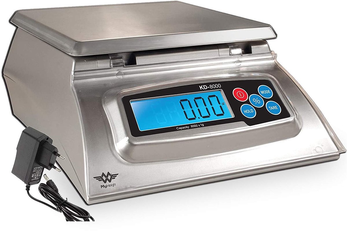 Keukenweegschaal 8kg met Bakker Percentage Functie en Groot LCD-display
