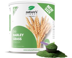 Nature's Finest Gerstegraspoeder Bio 125 g – Superfood Rijk aan IJzer, Magnesium, Calcium & Vitamine C - Ondersteunt Immuniteit & Energie - 100% Natuurlijk Zonder Toevoegingen