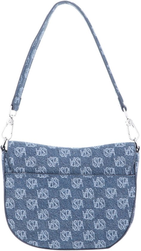 U.S. POLO ASSN. Sac à épaule bandoulière Exotic Flap Crossbody Bag Denim Bleu gris