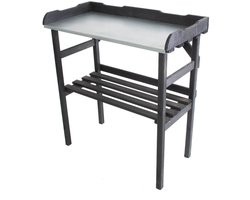 Oppottafel Verzinkt Werkblad Zwart Grenenhout 82 x 38 cm