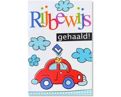 Rijbewijs Gehaald! - Wenskaart - 12x17cm - Gevouwen kaart inclusief envelop - Geslaagd
