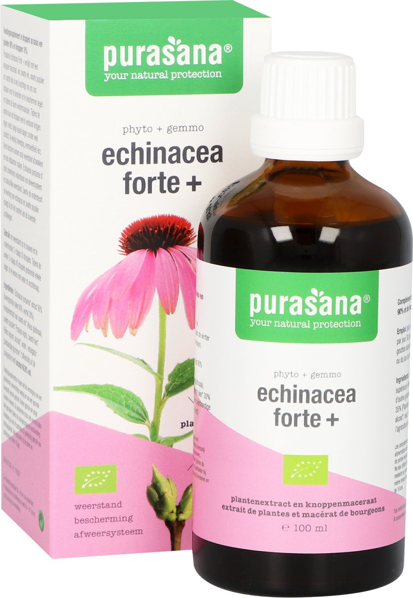 Goedkoopste Purasana Echinacea forte vegan bio 100 Milliliter