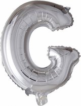 Wefiesta Folieballon Letter 'g' 102 Cm Zilver