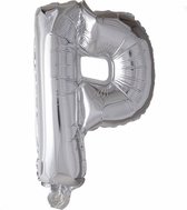 Wefiesta Folieballon Letter P 41 Cm Zilver