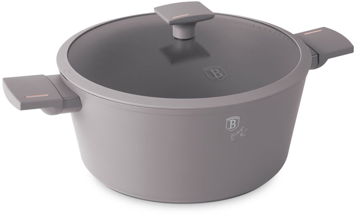 Berlinger Haus 8102 - Kookpan met deksel - 28 cm - Taupe collection - 6.1 liter