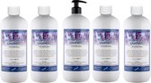 Bodylotion Lavendel 1 Liter - met gratis pomp - set van 5 stuks - Voordeelverpakking