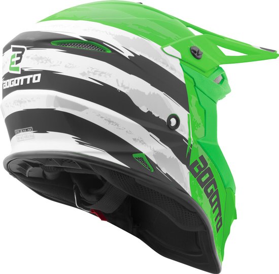 Casco Moto Bogotto V151 Wild-Ride, Termoplastico, Visiera Chiara Antigraffio, Pronto Per Pinlock, Prese D'Aria