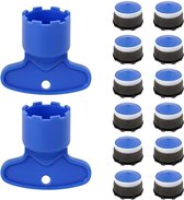 Abitzon Lot De 10 Tamis De Robinet M18.2 Pour Aérateur Avec 2 Clés De