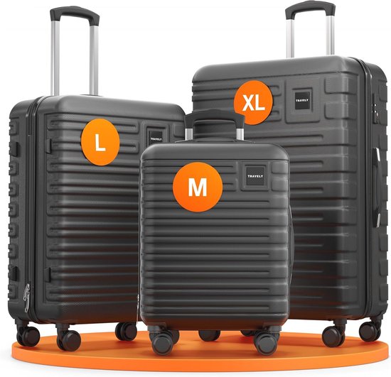 Guess Trolley met ritssluiting en TSA-slot, model 'WILDER' in zand